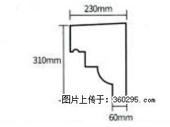 产品分解图型 - 檐口线，型号：SX311-YK-3，规格：230x310mm(3) - 巴中三象EPS建材 bazhong.sx311.cc